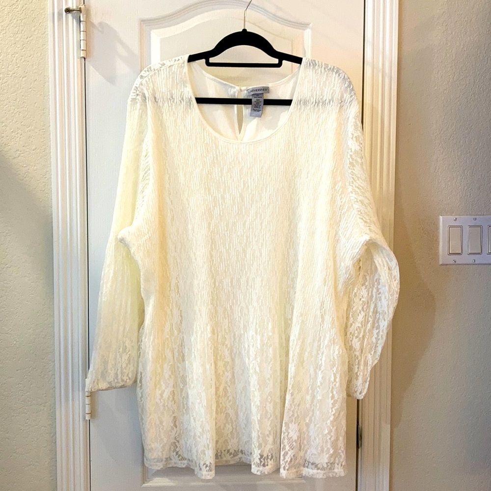 Catherines Gorgeous Lace Top Plus Size - image 1